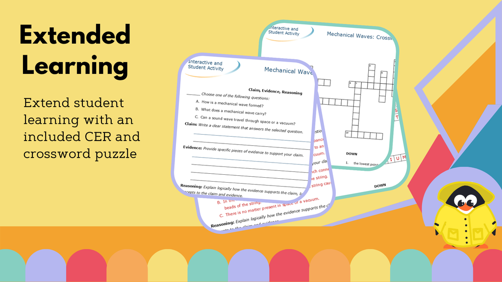 Mechanical Waves Escape Room & Crossword with CER - VST