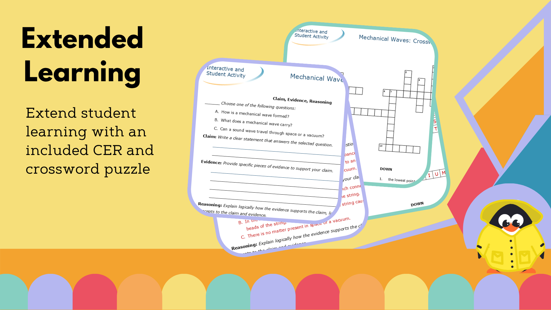 Mechanical Waves Escape Room & Crossword with CER - VST