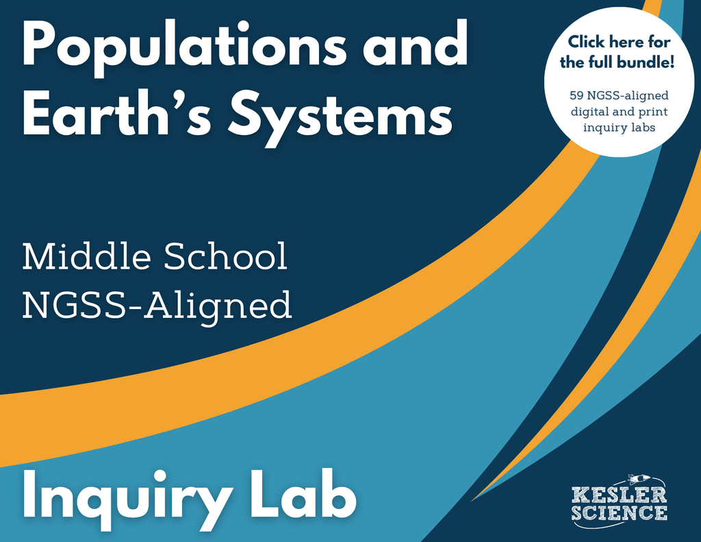 Populations & Earth's Systems Digital Inquiry Lab - NGSS MS ESS3-4