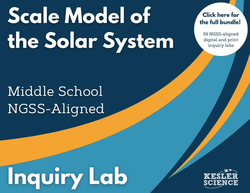 Scale Model of Solar System Digital Inquiry Lab - NGSS MS ESS1-3