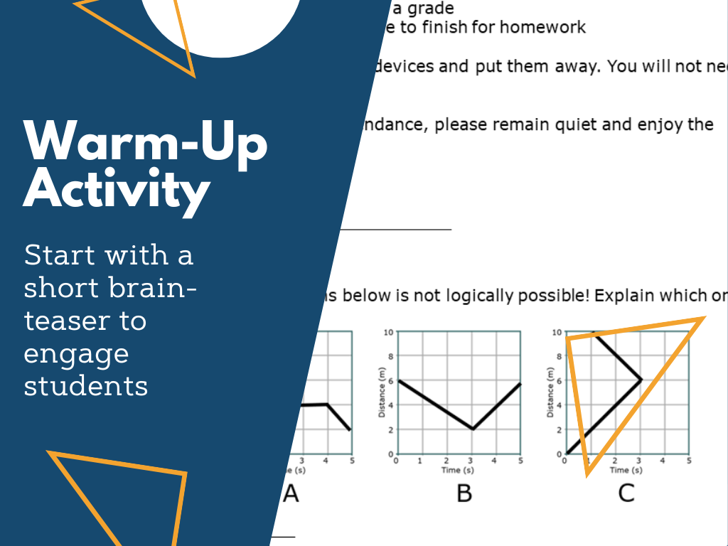 MS 6th 7th 8th - Graphing Motion - Sub Plans