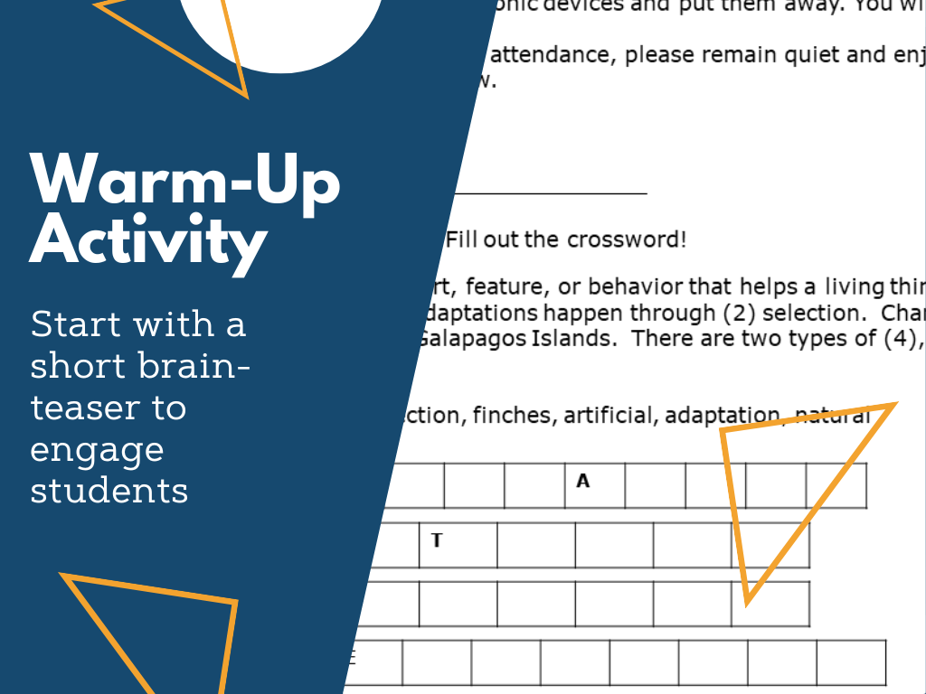 MS 6th 7th 8th - Adaptations - Sub Plans