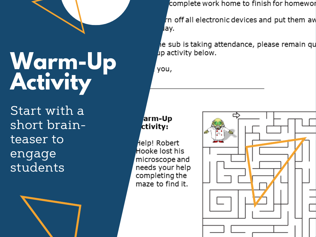 MS 6th 7th 8th Cell Theory - Sub Plans