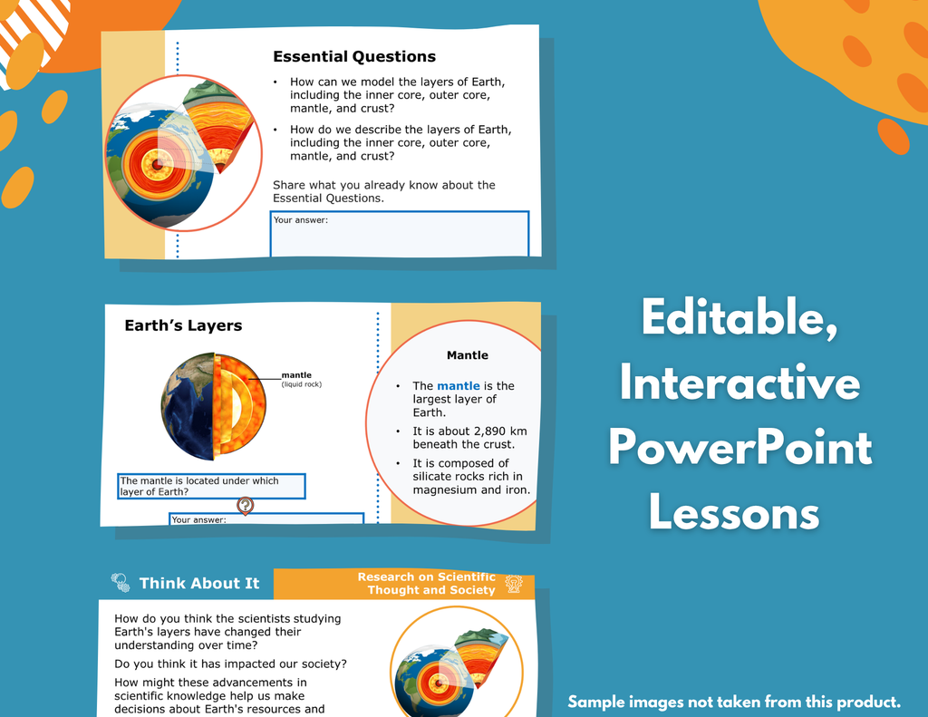 Modeling Layers of Earth Complete Science Lesson - New TEKS 6.10B